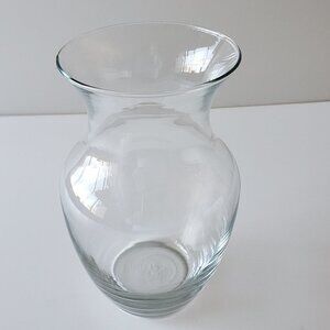 Clear Glass Vase 8" tall